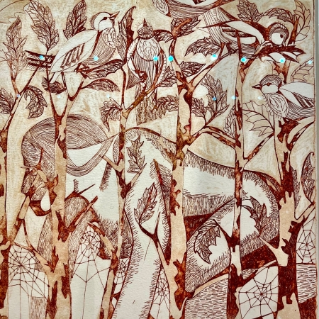 Creeping with Virginia Woolf by artist Melissa Wen Mitchell